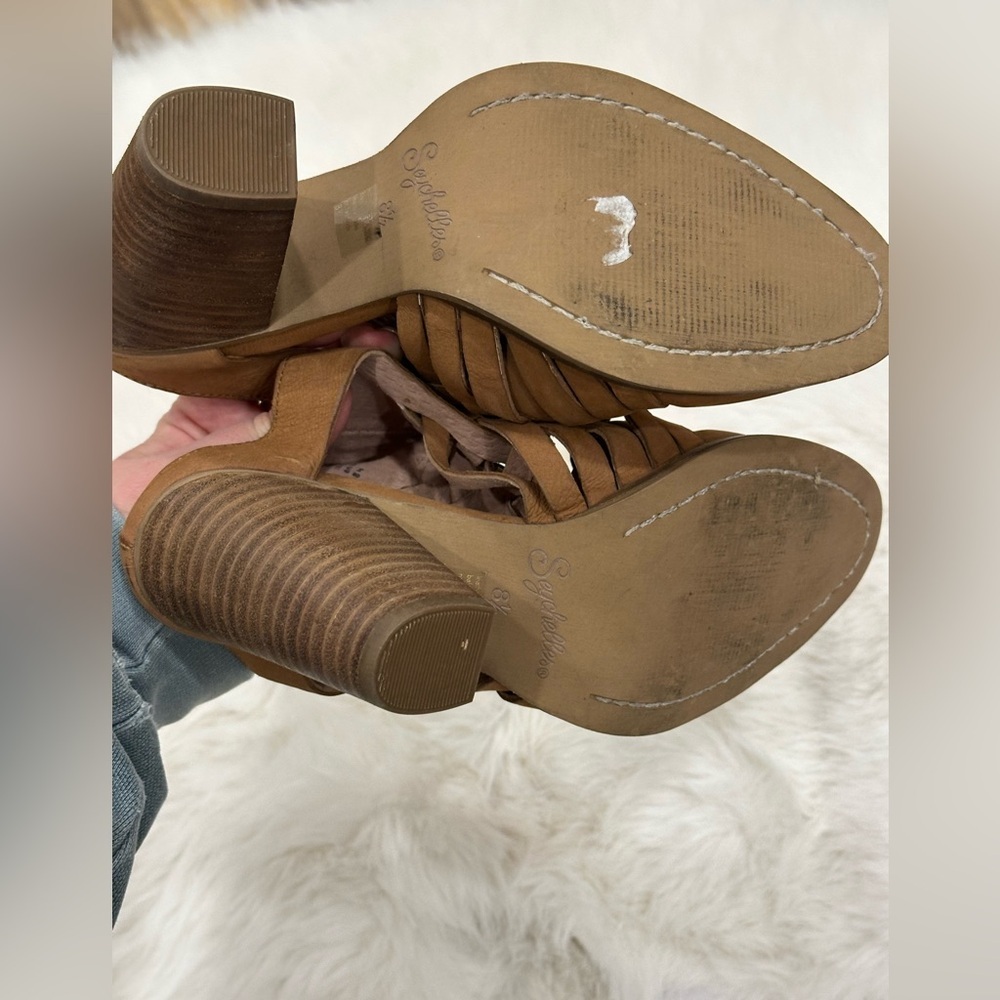 Anthropologie Seychelles Woven Leather Mules size 8.5 - Picture 6 of 7